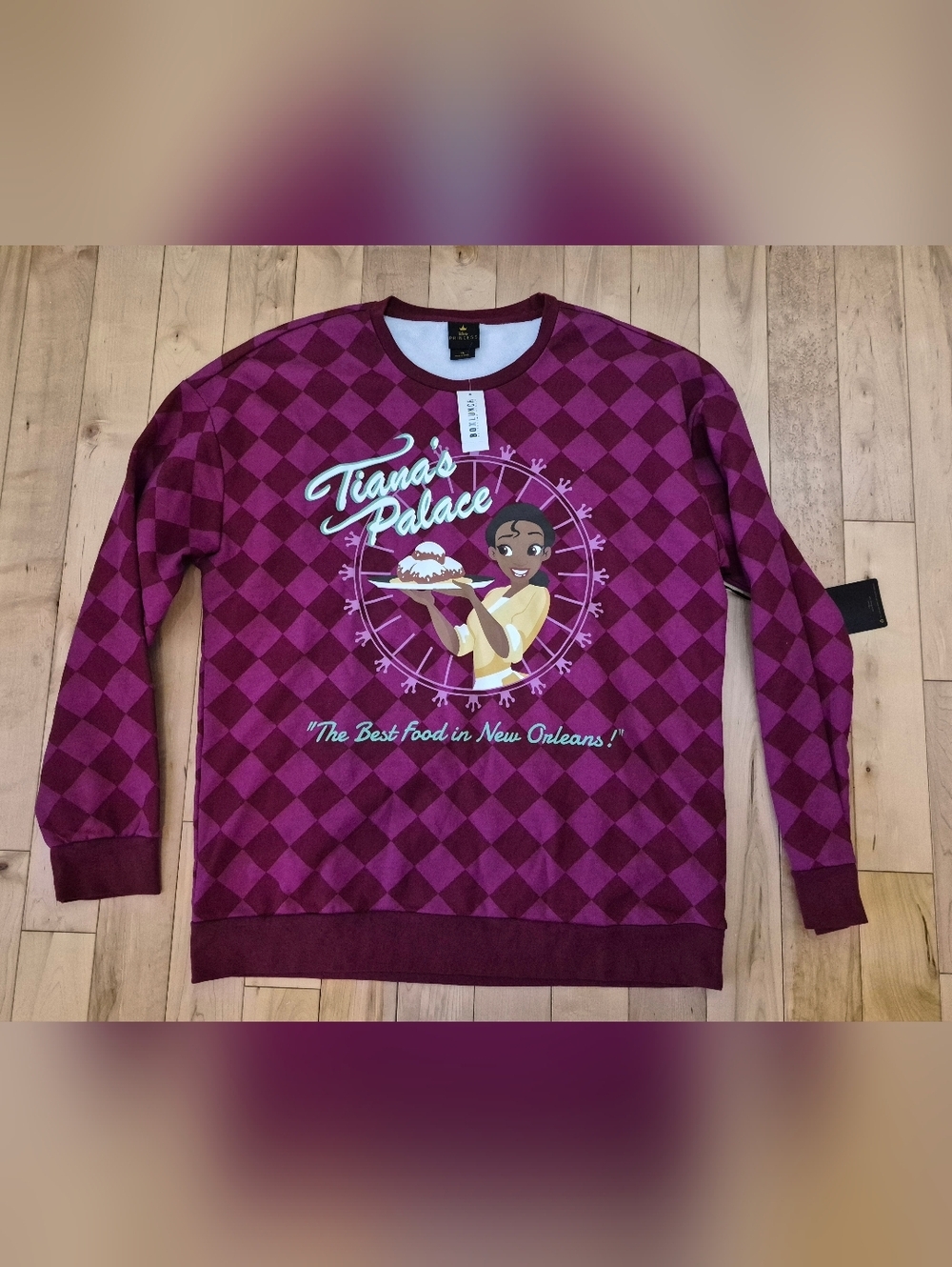 Brand new Women's XL Disney The Princess and the Frog Tiana's Palace Sweater